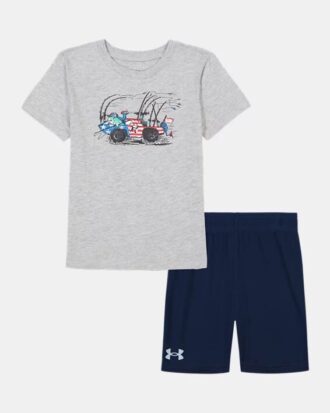 Amphibious Ride Mesh Little Shorts Set