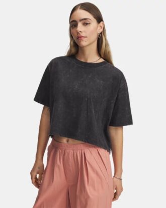 Boxy Crop Wash Kurzarm