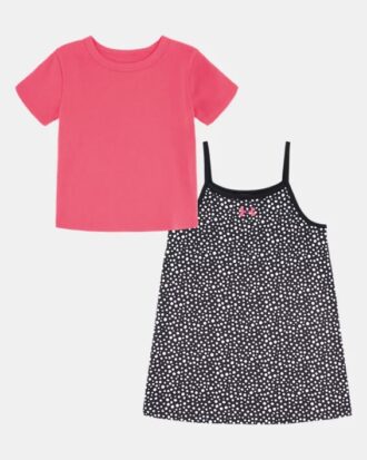 Dots Kleines Baby-T-Kleid-Set