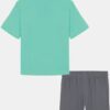 Einfarbiges Fisch-Shirt & Shorts-Set Einfarbiges Fisch-Shirt & Shorts-Set