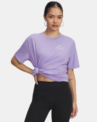 Etched Roses Oversized Kurzarm