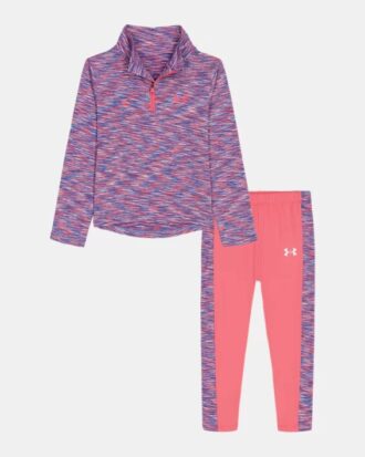 Color Twist Kleinkind-Set mit ¼-Reißverschluss und Leggings
