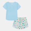 Floral Logo Infant Woven Microfiber Shorts Set
