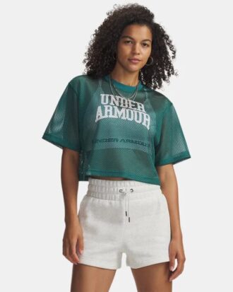 Football Mesh Crop T-Shirt