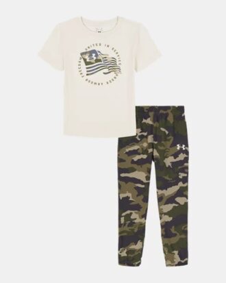 Freedom Flag Kurzarm- und Jogginganzug für Kleinkinder