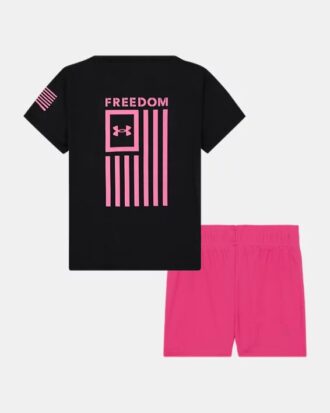 Freedom Flag Newborn Shorts Set