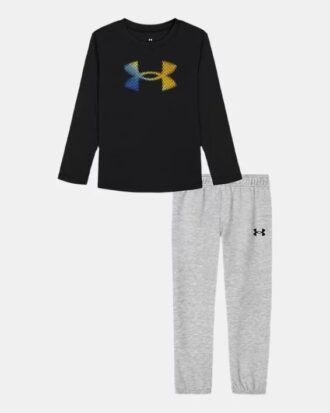 Gradient Logo Little Long Sleeve & Joggers Set