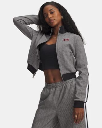 Hahnentritt-Strickjacke