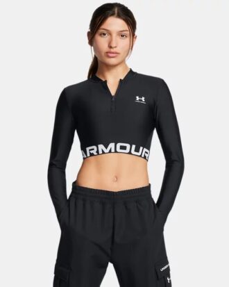 HeatGear® Rib ¼ Zip Long Sleeve
