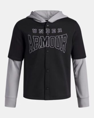Icon Fleece-Hoodie mit Knopfleiste