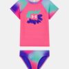 Kurzärmeliges Rashguard & Bikini-Set