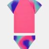 Kurzärmeliges Rashguard & Bikini-Set