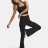 Meridian Foldover Rib Flare Leggings Meridian Foldover Rib Flare Leggings