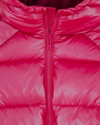 Metallic-Bomber-Pufferjacke