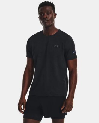 Nahtloses Stride-Shirt mit kurzen Ärmeln Nahtloses Stride-Shirt mit kurzen Ärmeln