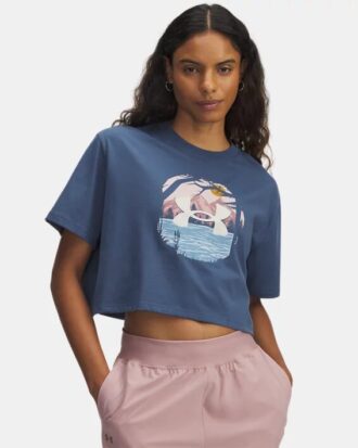 Outdoor Graphic Crop Short Sleeve