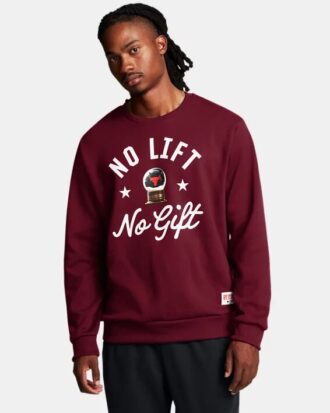 Project Rock Red One No Lift No Gift Crew
