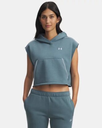 Rival Fleece Piped Sleeveless Hoodie
