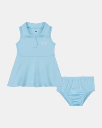 Ärmelloses Polo-Kleid für Kleinkinder mit Windelschutz