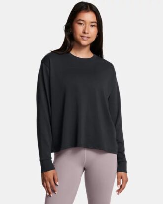 Schweres, kastenförmiges, kurzes Langarmshirt