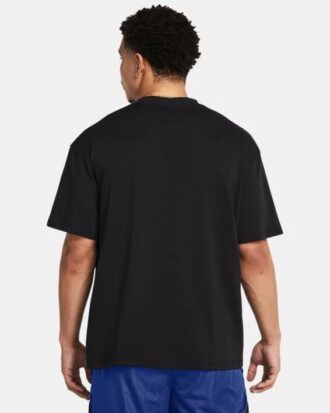 Schweres Marken-Oversize-Shirt mit kurzen Ärmeln