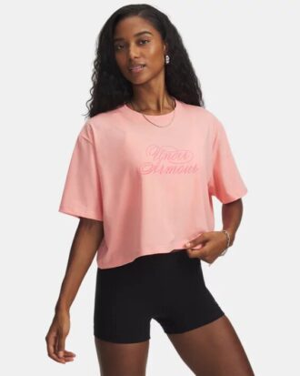 Script Heart Crop Short Sleeve