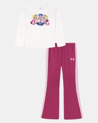 Set mit langärmeligem Shirt mit Seitenstreifen und Yogahose