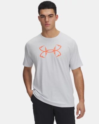 T-Shirt mit Fischhaken-Logo
