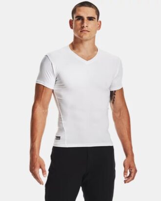 Tactical HeatGear® Kompressions-T-Shirt mit V-Ausschnitt