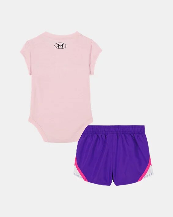 Tolles Logo-Set aus Body für Neugeborene und Shorts aus gewebter Mikrofaser Tolles Logo-Set aus Body für Neugeborene und Shorts aus gewebter Mikrofaser