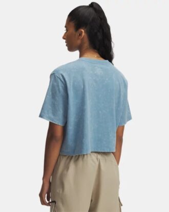 Washed Logo Boxy Crop Kurzarm