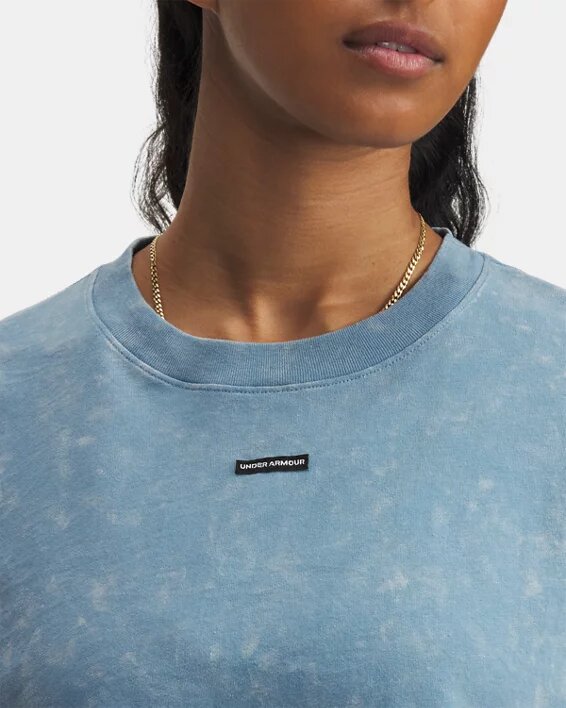 Washed Logo Boxy Crop Kurzarm Washed Logo Boxy Crop Kurzarm